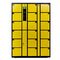 สีเหลืองดำด้วยตนเองเข้ารหัสดิจิตอลตู้เก็บของปลอดภัยสิบแปดตู้เก็บโทรศัพท์มือถือสำหรับสำนักงาน