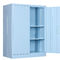 ตู้เก็บของ Solid Doors Blue, 2 ชั้นวางของพร้อมกล่องเก็บของ Keyed Metal Furniture