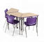 ห้องเรียนโต๊ะที่นั่งเดี่ยว H750mm Steel School Furniture เฟอร์นิเจอร์โรงเรียนคุณภาพสูง